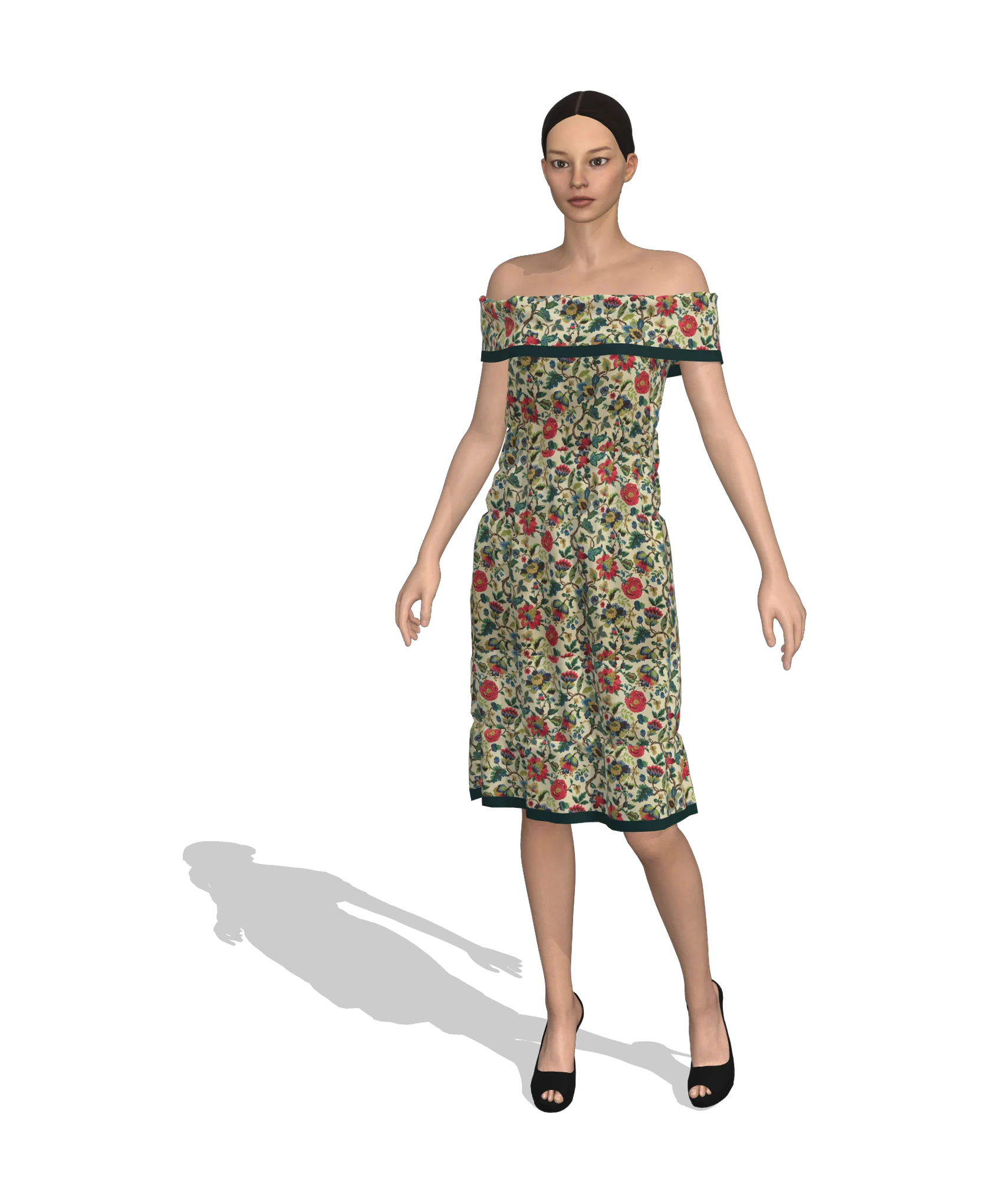 KDscion p57 sleeveless shift dress - elastic lines